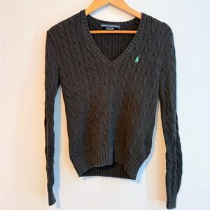 Ralph Lauren Gray V-Neck Sweater